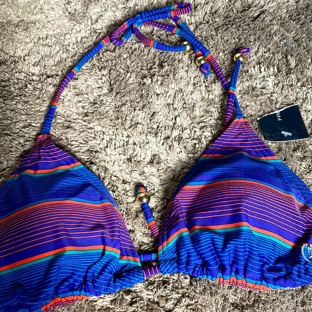 French Connection Triangle String Bikini Top, XS, NWT